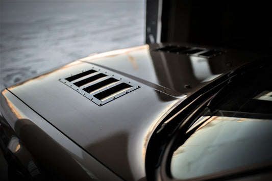 bmw e30 hood with vents for cooling