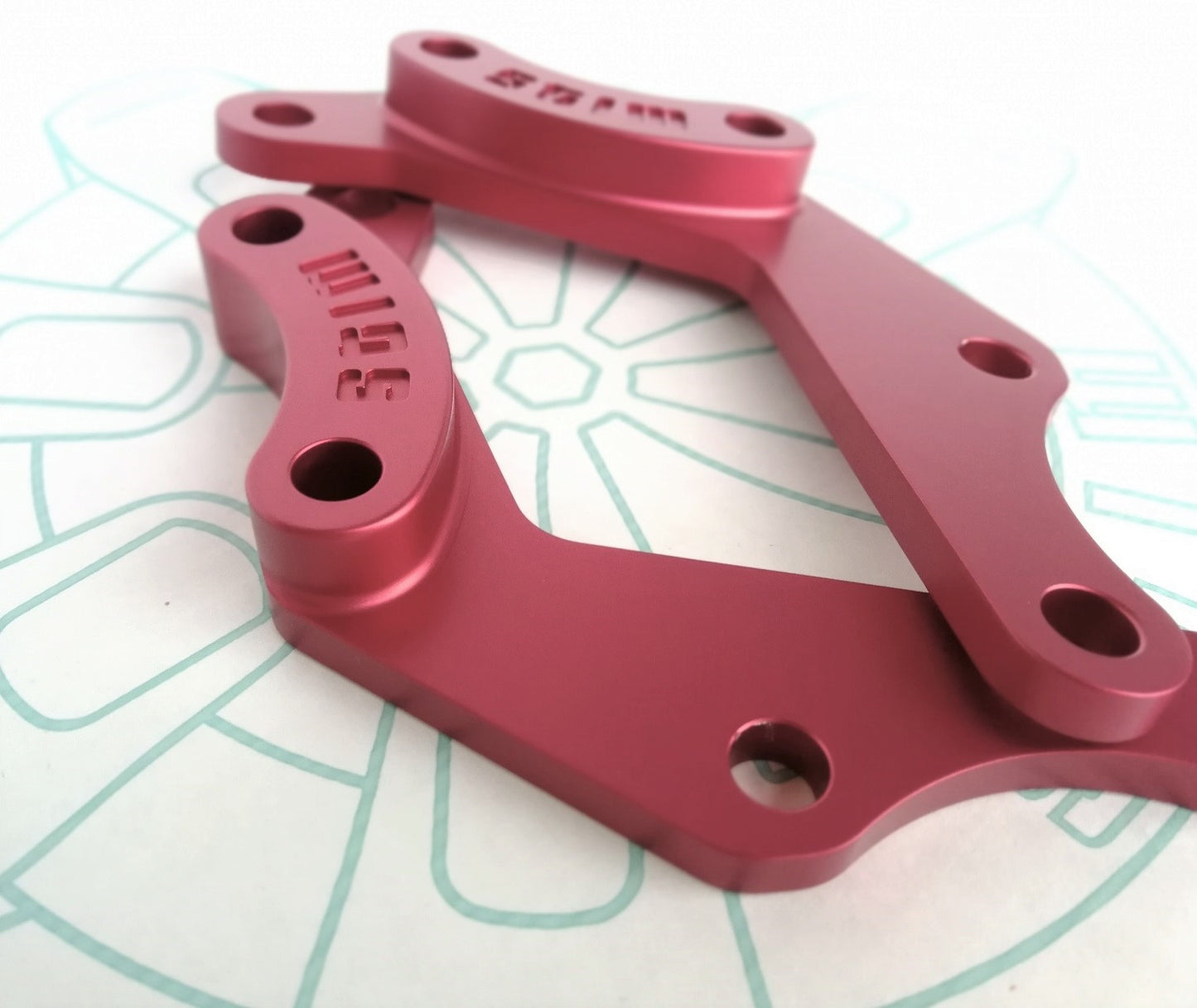 E30 Secondary Caliper Mount Kit (OE Caliper Style)
