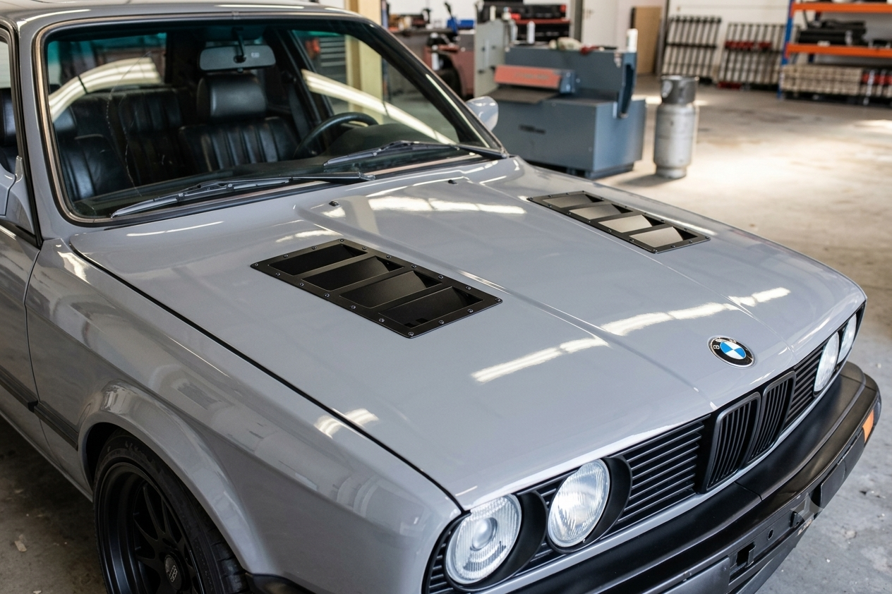 bmw e30 with hood vents
