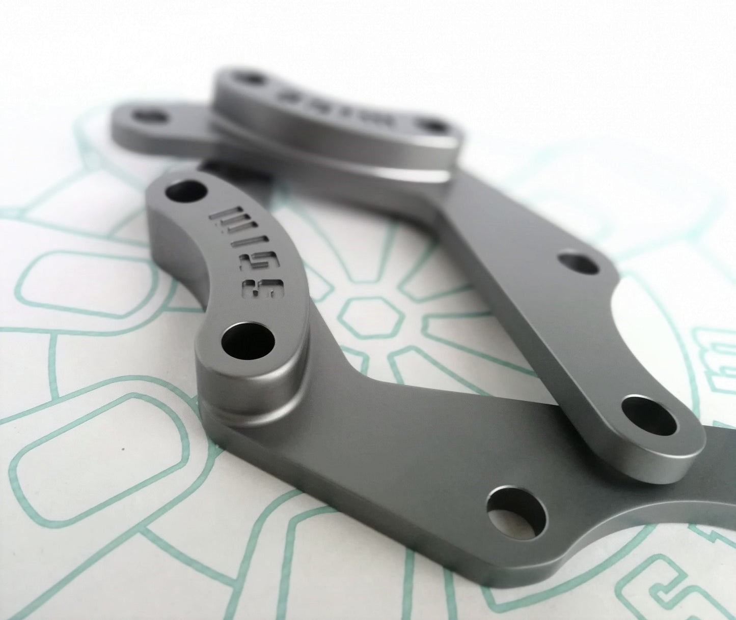 E30 Secondary Caliper Mount Kit (OE Caliper Style)