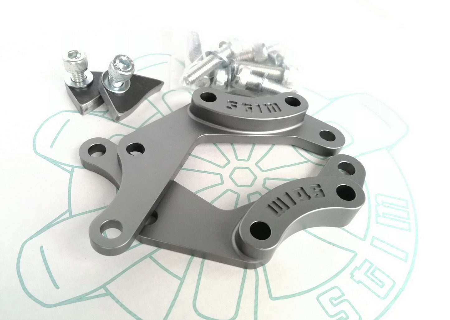 E30 Secondary Caliper Mount Kit (OE Caliper Style)