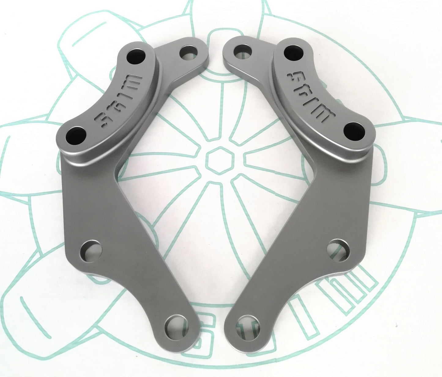 E30 Secondary Caliper Mount Kit (OE Caliper Style)