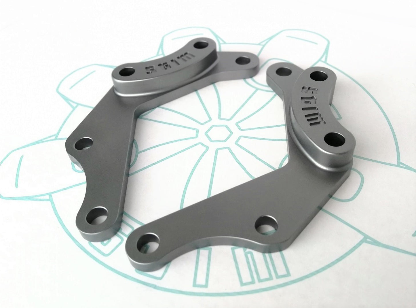 E30 Secondary Caliper Mount Kit (OE Caliper Style)