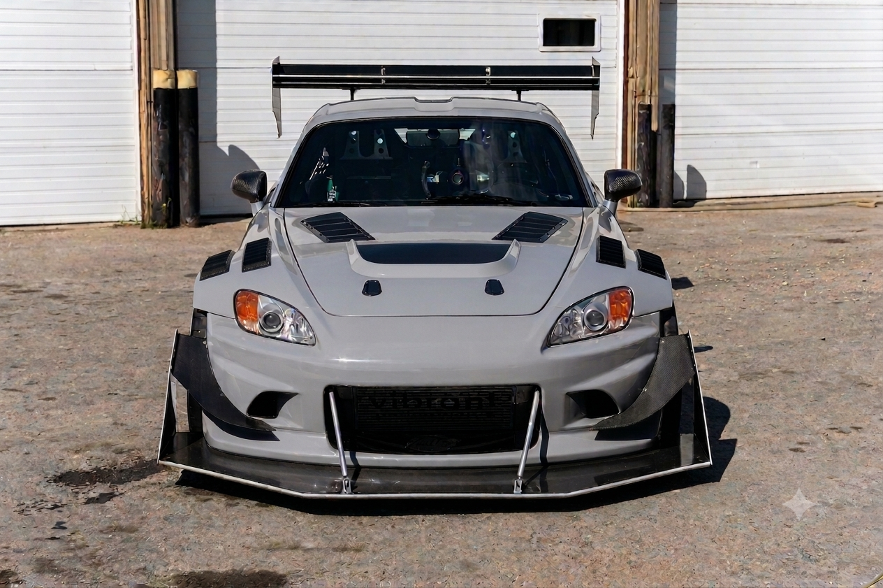 honda s2000 with hood vents
