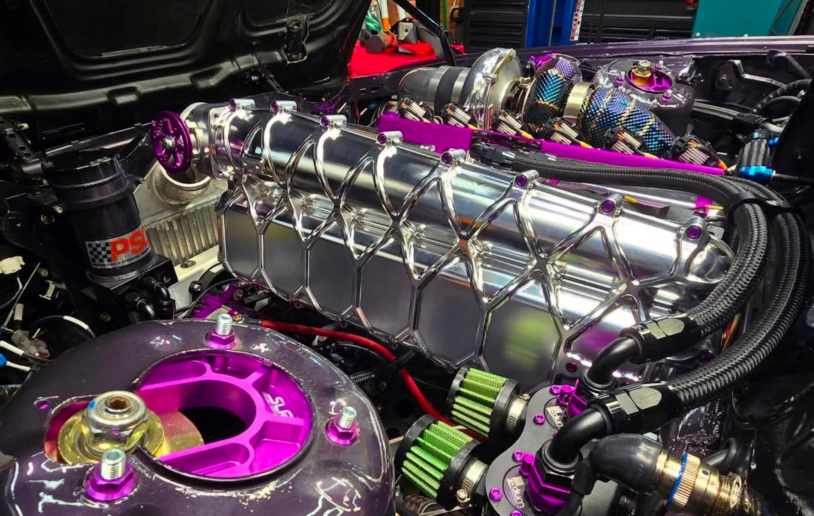 M20 billet dual plenum intake
